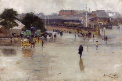 鉄道駅、レッドファーン 作： Arthur Streeton